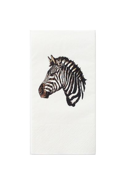 NapkinStore Zebra Patterned Design Napkin 20 Pack