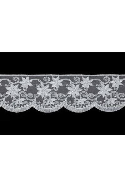 Nazarone Tulle Guipure 9125 9mt-white