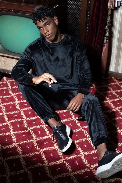 Dear Deer Black Velvet Suit