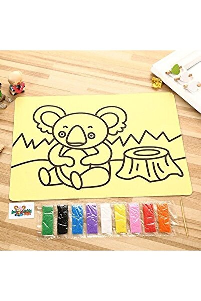 Genel Markalar 30 Adet, Büyük Boy, Kum Boyama Seti, A4 Boyutunda, Kum Boyama Çalışması, Etkinlik 30