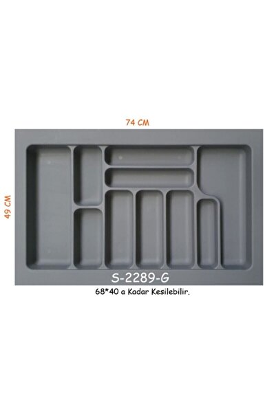 STARAX Kaşıklık 49x74 80'lık Modül Gri