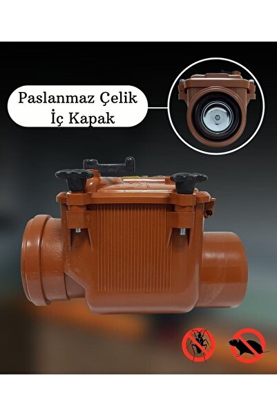 Genel Markalar 125'lik Pis Su & Gider Çekvalfi Plastik Atık Su Çekvalfi