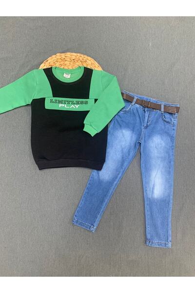 Petite Ponpon Baby Set pantaloni de sport din 2 piese pentru băiat