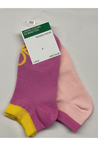 United Colors of Benetton Bnt-w24009 Γυναικείες διπλές κάλτσες Benetton 71279 Ροζ-πούδρα