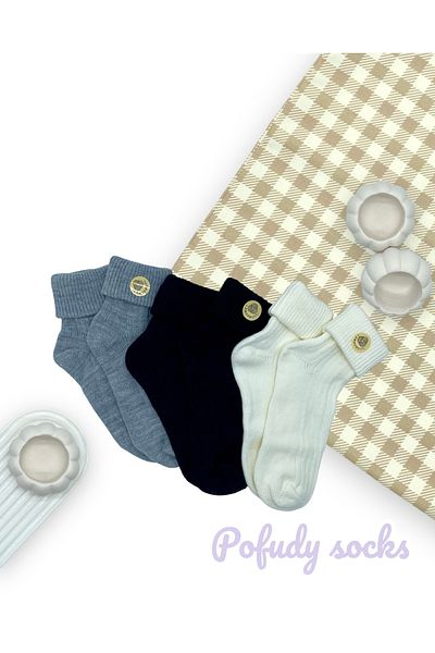 footmania 3 Pairs Women's Organic Cotton Lambswool Socks Set