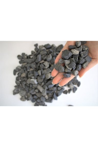 Asenya Siyah Bazalt Taş 1 Kg 1,5-2,5 Cm Siyah Dolomit Dekoratif Taş Bazalt Ta...