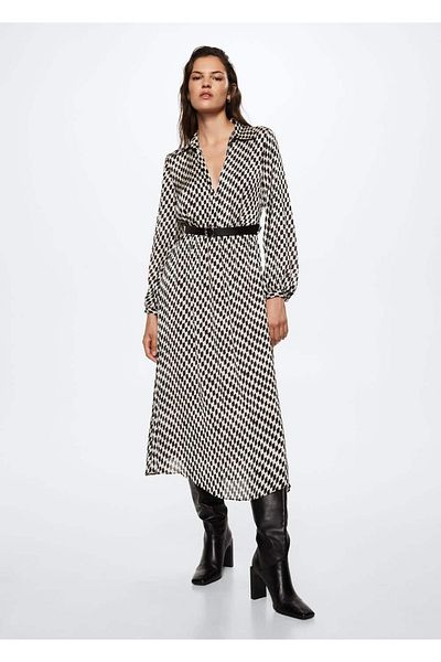 MANGO Woman Rochie cu modele de diamante