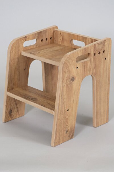 HobiMax Ahşap Basamak Tabure Çocuklar Için