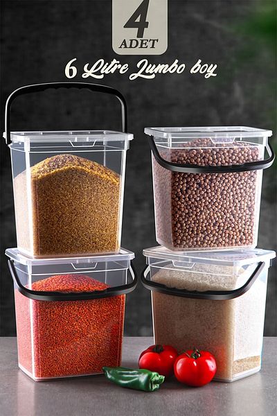 Alamut Home علبة المنظفات اللوحية مجموعة من 4 أغطية شفافة