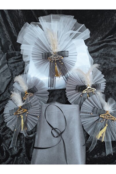 ecrin tuhafiye hobi Pratik 5'li Damat Bohça Süsü Seti