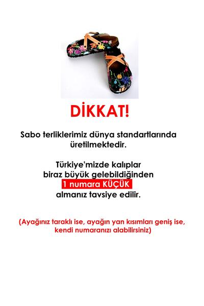 azizsahinshoes 5410 Tilki Desenli Çapraz Sabo Terlik