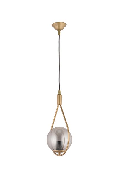 NisaLuce Nisa Luce Damla Tekli Avize - Antik(füme Top Cam)