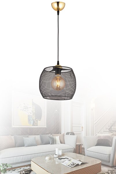 NisaLuce Nisa Luce Nilüfer Tekli Avize -altın