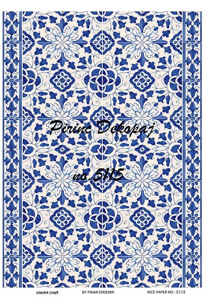 LİNEART Brass Decopage Paper La-5115