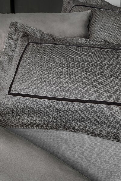 Yataş Charme Pietro Double Velvet Satin Bedding Set - Anthracite