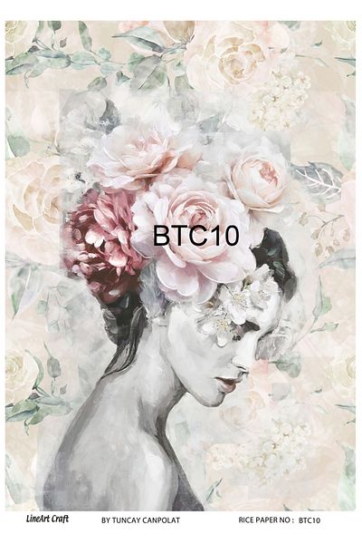 LİNEART Brass Decopage Paper La-btc10