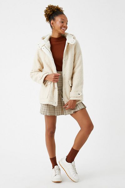 Koton Women's Beige Coat 3WAL00056IW