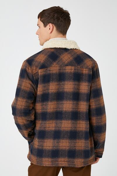 Koton 3wam20170hw Мъжко горно яке Camel Plaid 1c0