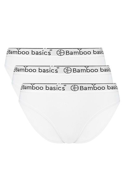 Bamboo Basics Damen Slips YARA, 3er Pack - Logo-Bund, atmungsaktiv, Single Jersey