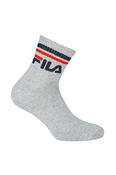 FILA Uniseks Çorap, 3 Çift Çeyrek - Kurzsocken, Spor, Logo-Bund, Uni