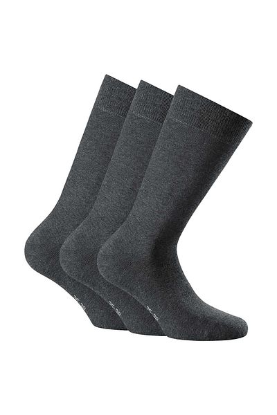 Rohner advanced socks Rohner Unisex Socken, 3er Pack - Cotton II, Kurzsocken, Basic, einfarbig