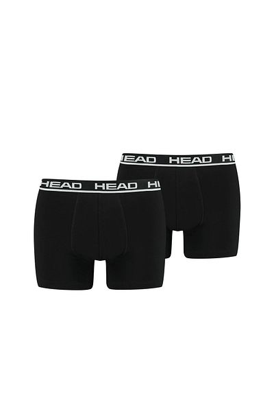 Head Herren Boxershorts, 2er Pack - Basic, Baumwoll Stretch, einfarbig
