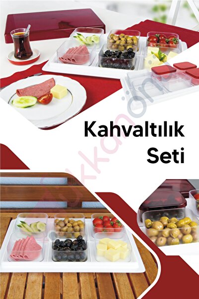 Dükkanönü 6 Parça Kapaklı Kahvaltı Seti