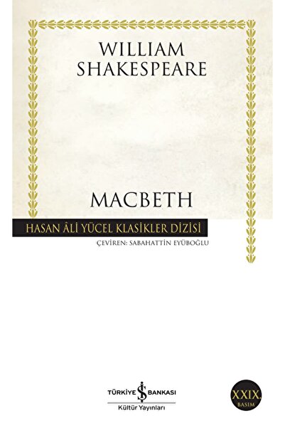 İş Bankası Kültür Yayınları Macbeth / William Shakespeare / / 9789754588590