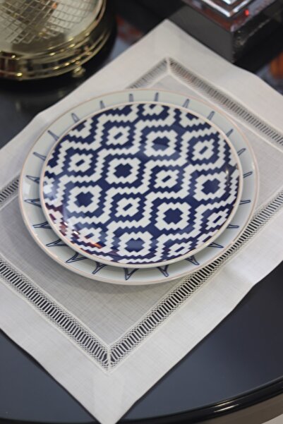 EKKE HOME Kolberli Keten Kumaş Tekli Amerikan Servis