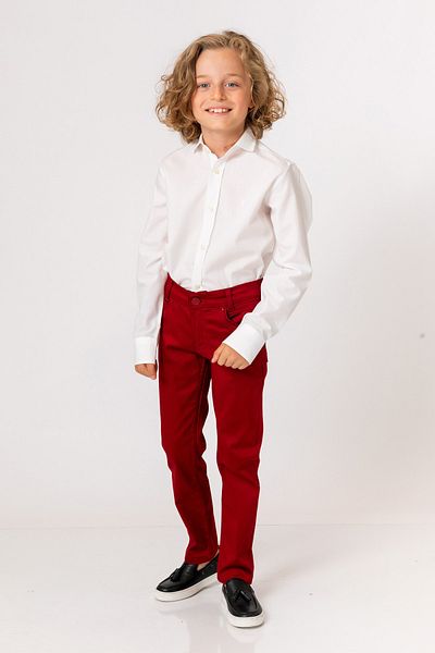 incity Boy's Burgundy Trousers