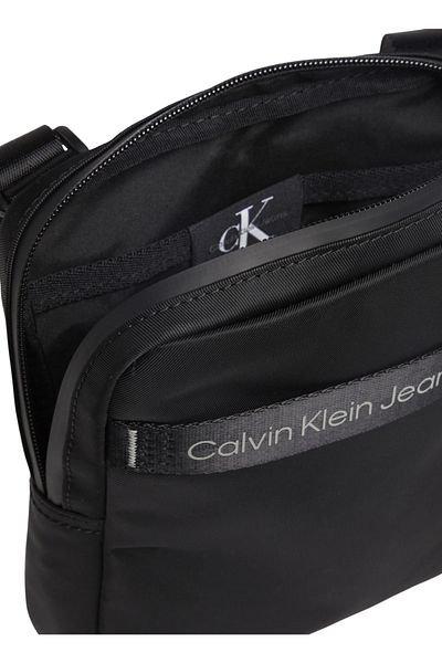 Calvin Klein Messenger Bag - Black - With Slogan
