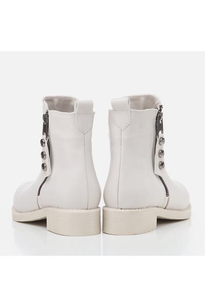 Yaya by Hotiç Beige Yaya Women's Flat Boots