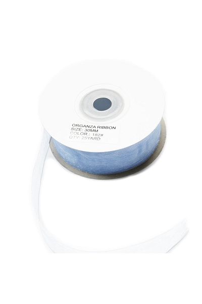Nazarone Panglică albastră din organza - 3cm-23mt (1206)