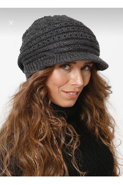 FATELLA Peaked Lined Knitwear Knitted Beret