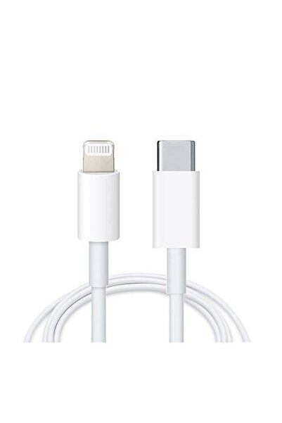 T18 Type-c (usb) To Lightning Iphone Ile Uyumlu 1 Metre Şarj Kablosu Beyaz