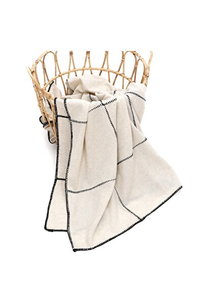 PESHCE Damla Double Bedspread 180×245 Cm Black