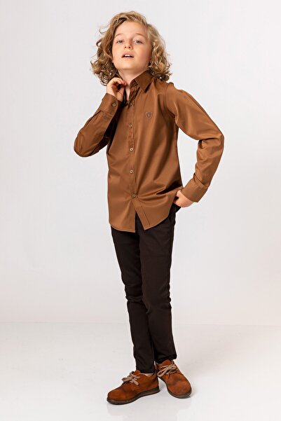 incity Boy's Brown Trousers