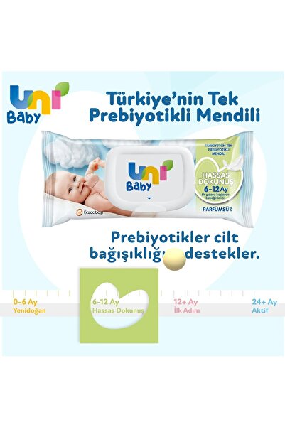 Uni Baby Hassas Dokunuş 6 - 12 Ay 3x52'li