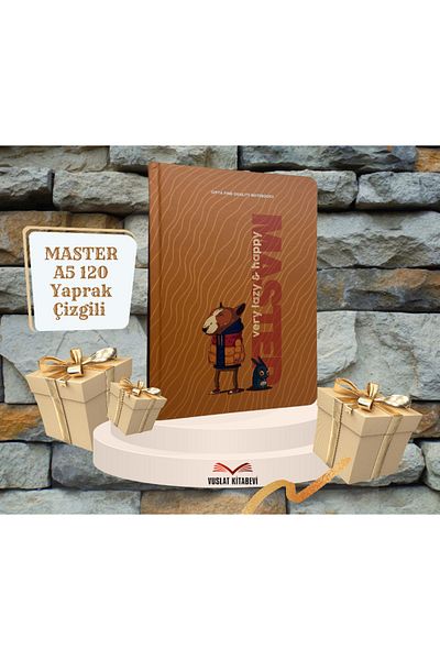 Gıpta Lazy Master Stitched A5 120 Sheets Hard Cover Notebook