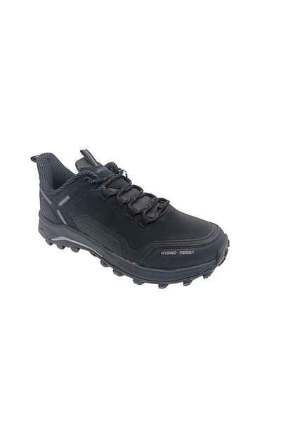 Lescon Explorați pantofi de trekking impermeabili pentru bărbați negri