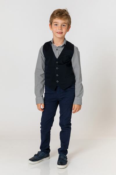 incity Жилет для хлопчика темно-синій