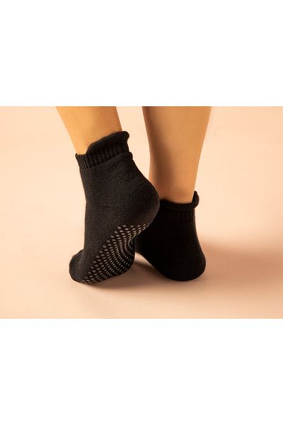 English Home Șosete sport pentru femei din bumbac atletic negru - 36-40