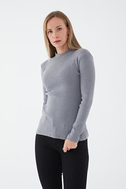 Aslında Look Ribbed Long Sleeve Lycra Flexible Bady