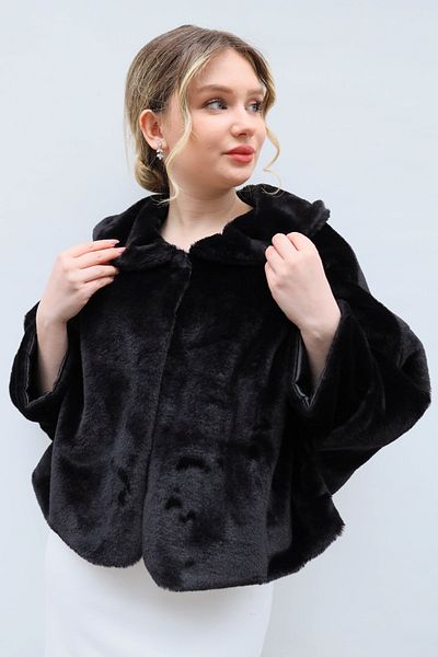 Turkuaz Jacket, Black Rabbit Look