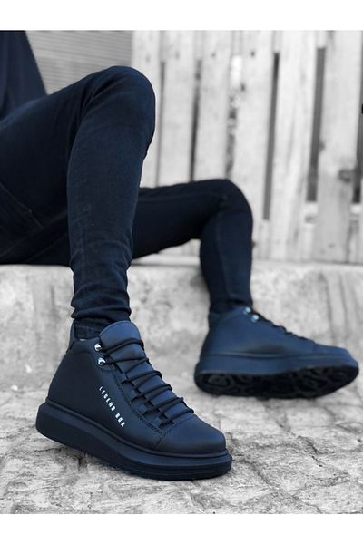Epikoza Black Stylish Black High Sole Men's Sports Boots Ekz417Mr21