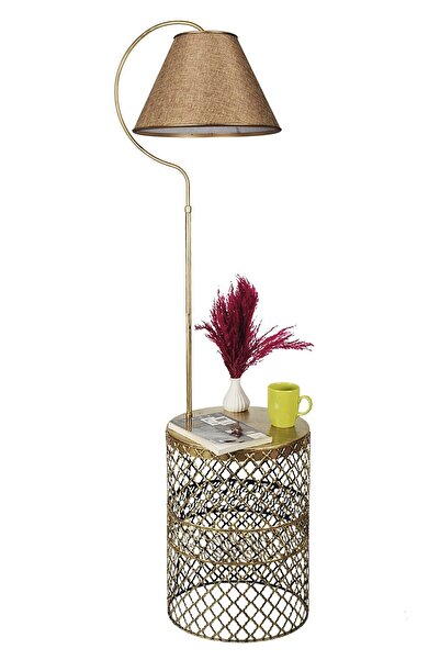 MG HOME Tasarım Sehpalı Lambader Modern Lambader Köşe Aydınlatma