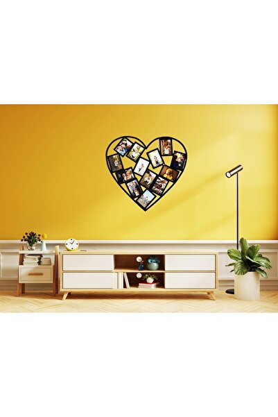 Heart Themed Wood Photo Frame 10k Decor Laser Cutting