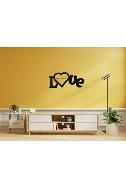 10kdekor Love Single Photo Wooden Photo Frame 10k Decor Laser Cut