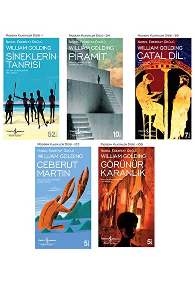 TÜRKİYE İŞ BANKASI KÜLTÜR YAYINLARI William Golding-5'li Set Kitap(çatal Dil,...