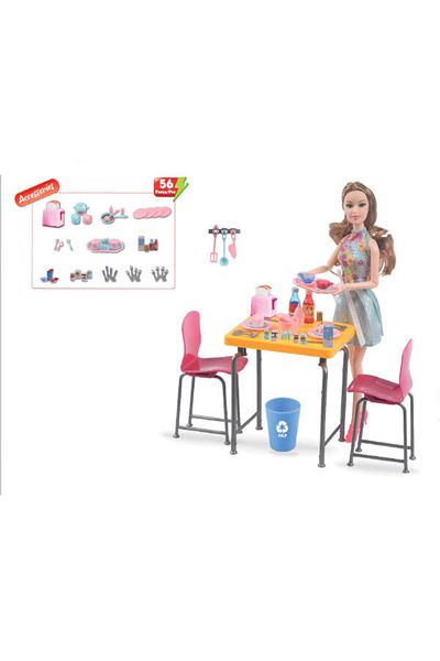 Kayyum Oyuncak Table Chair Kitchen Set with Endless Movement Baby